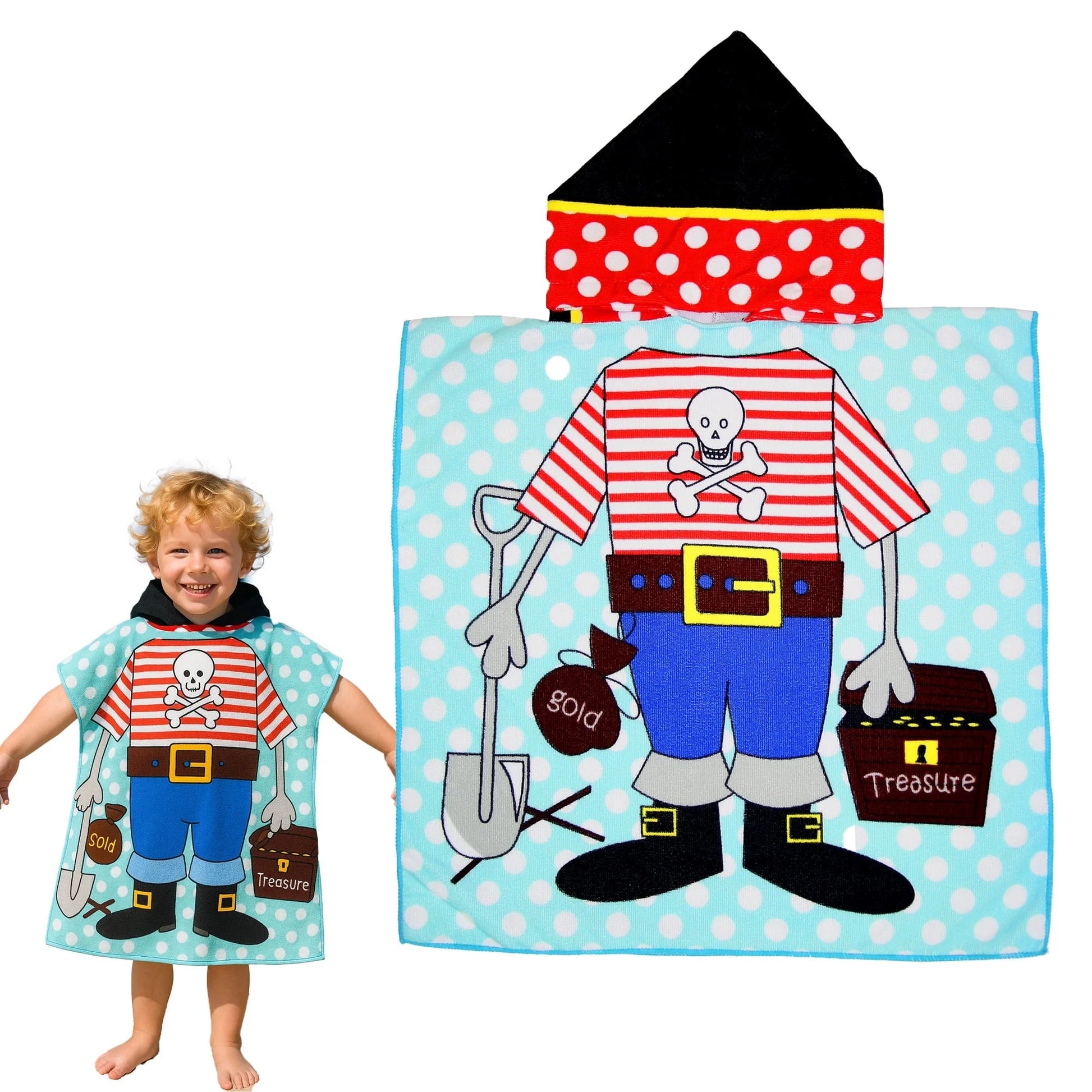 Kids Beach Towels Baby Beach Towel Hooded Beach Towel for Kids Bath Beach Towels - Chill Drift
