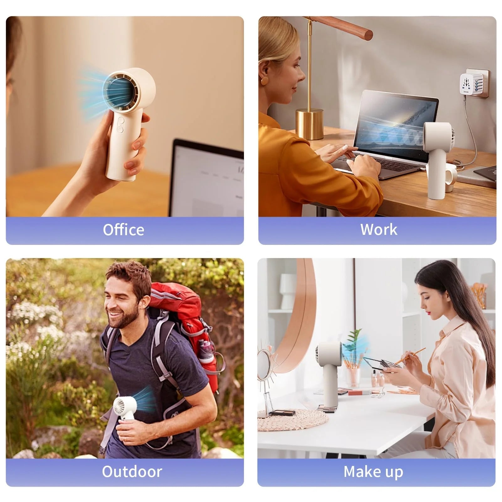 Portable Fan - Powerful Cooling Companion for On - The - Go Comfort - My Store