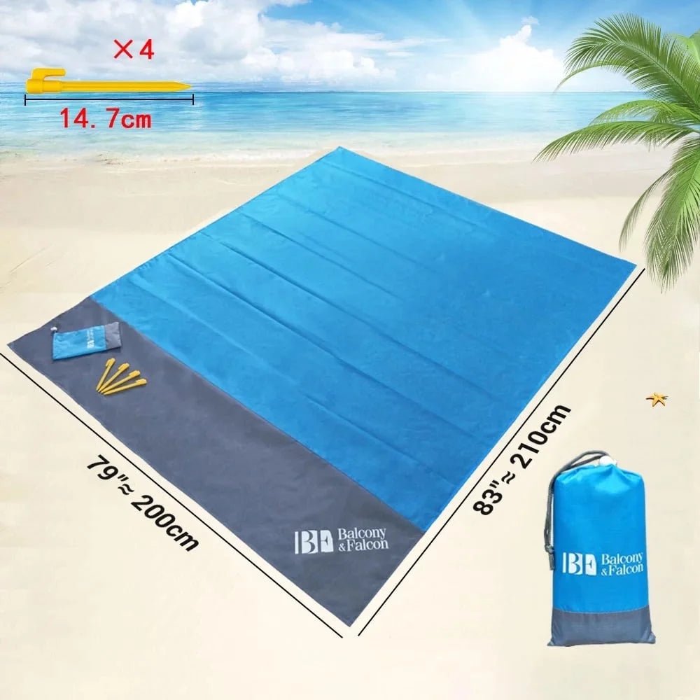 Sand Free Beach Blanket, Outdoor Waterproof Picnic Blanket, 79 X 83 In. - Chill Drift